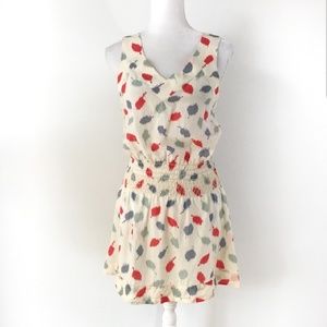 Anthropologie Eloise Feather Mini-Dress with Dots